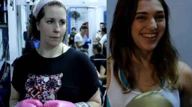 Izquierda: Lorena Iglesias (38), practicante recreativa. Derecha: Nazarena Serra (18), boxeadora amateur. Fuente: Agencia TAO